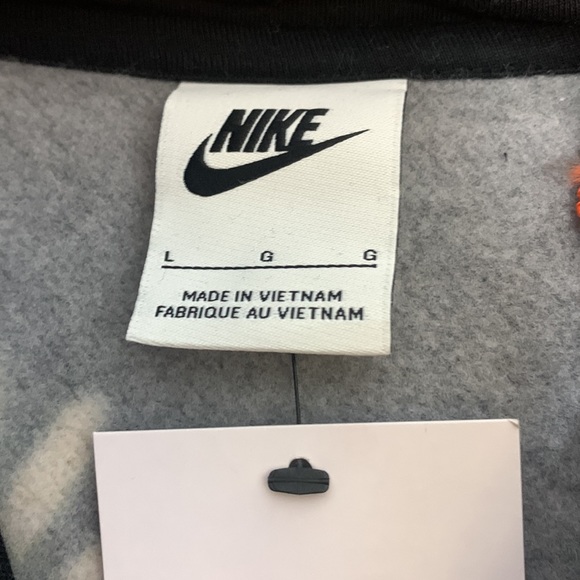 Nike sportswear black AOP outer space psychedelic mushroom sweatshirt large new - Picture 5 of 12